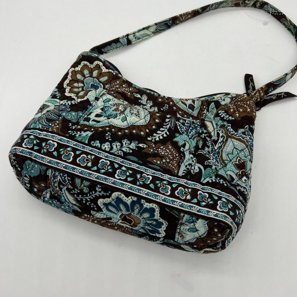 Vera Bradley Java Blue Small Handbag Purse Shoulder Bag Purse